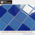 fantastic blue 48x48 glass crystal mosaics for floor tiles in swimming pool, kitchen, bathroom